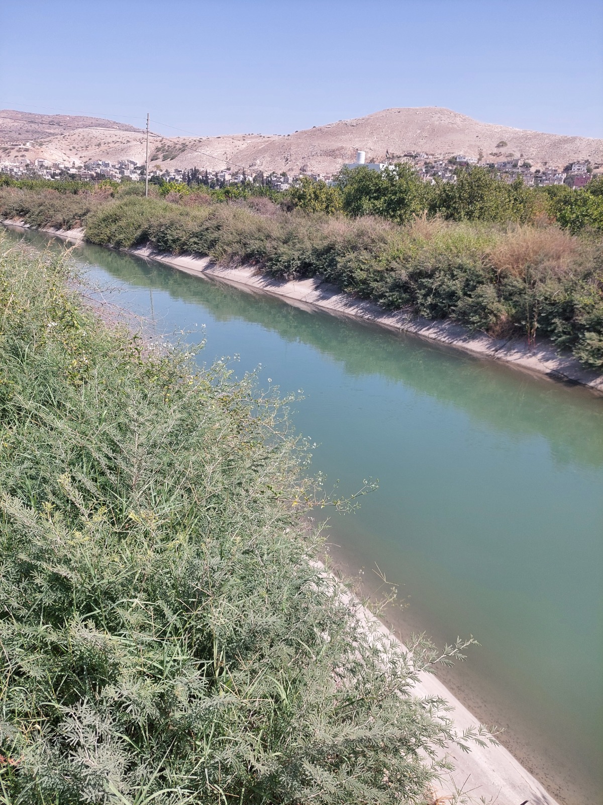 Irrigation canal in the Jordan Valley